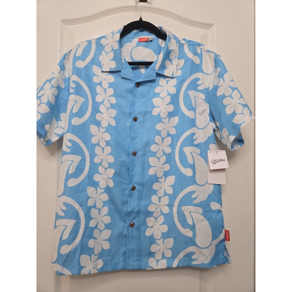 Nintendo TOKYO Limited Dancing Squid Aloha Shirt Splatoon Size SMALL New